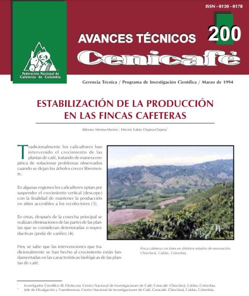 <p>(avt0200)Estabilización de la producción en las fincas cafeteras. (avt0200)</p>