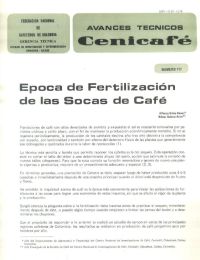 <p>(avt0117)Epoca de fertilización de las zocas de café. (avt0117)</p>