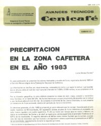 <p>(avt0121)Precipitación en la zona cafetera en el año 1983. (avt0121)</p>
