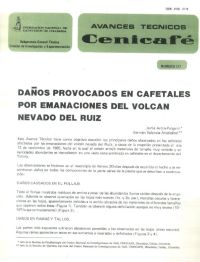 <p>(avt0127)Daños provocados en cafetales por emanaciones del volcán Nevado del Ruíz. (avt0127)</p>