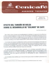<p>(avt0170)Efecto del tamaño de bolsa sobre el desarrollo de ‘colinos’ de café. (avt0170)</p>
