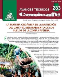 <p>(avt0283)La materia orgánica en la nutrición del café y el mejoramiento de los suelos de la zona cafetera. (avt0283)</p>