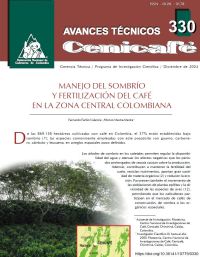 <p>(avt0330)Manejo del sombrío y fertilización del café en la zona central colombiana. (avt0330)</p>
