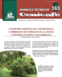 <p>(avt0365)Comportamiento de Clementinas e híbridos de cítricos en la zona cafetera central colombiana. (avt0365)</p>
