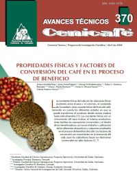 <p>(avt0370)Propiedades físicas y factores de conversión del café en el proceso de beneficio. (avt0370)</p>