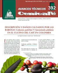 <p>(avt0392)Descripción y daños causados por las babosas /Colosius pulcher/ y /Sarasinula plebeia/ en el cultivo del café en Colombia. (avt0392)</p>
