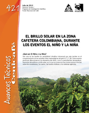 <p>(avt0421)El brillo solar en la zona cafetera colombiana, durante los eventos El Niño y La Niña. (avt0421)</p>