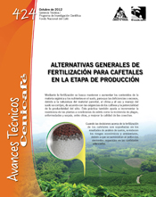 <p>(avt0424)Alternativas generales de fertilización para cafetales en la etapa de producción. (avt0424)</p>