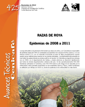 <p>(avt0425)Razas de roya : Epidemias de 2008 a 2011. (avt0425)</p>