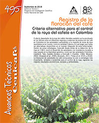 <p>(avt0495)Registro de la floración del café Criterio alternativo para el control de la roya del cafeto en Colombia (avt0495)</p>