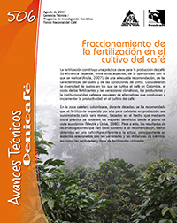 <p>(avt0506)Fraccionamiento de la fertilización en el cultivo del café (avt0506)</p>