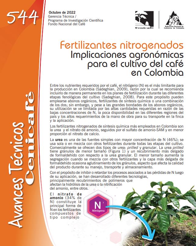 <p>(avt0544)Fertilizantes nitrogenados. Implicaciones agronómicas para el cultivo del café en Colombia(avt0544)</p>